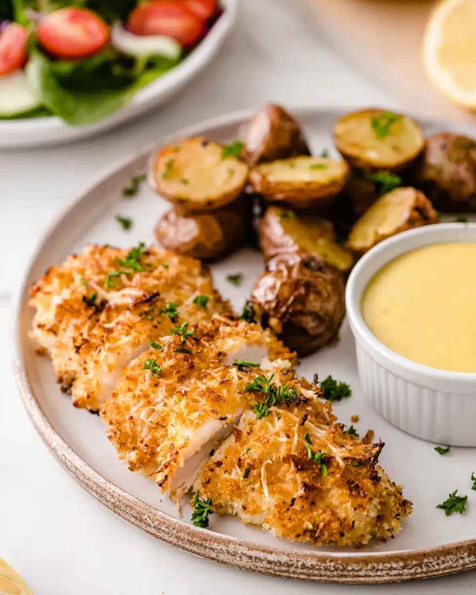 Air Fryer Parmesan Crusted Chicken