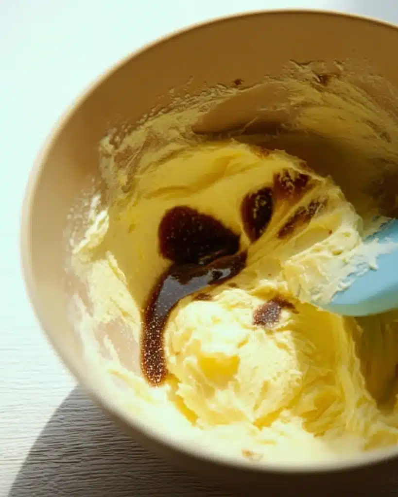 Cranberry Orange Snowball Cookies 3 Creamed butter with sugar and vanilla extract in mixing bowl