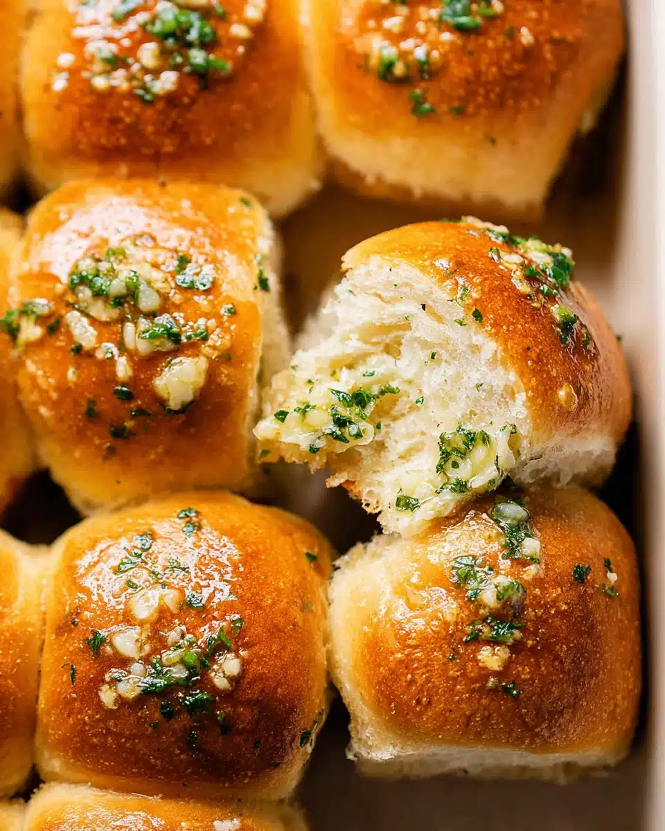 Easy Garlic Bread Rolls (Perfect for Thanksgiving)
