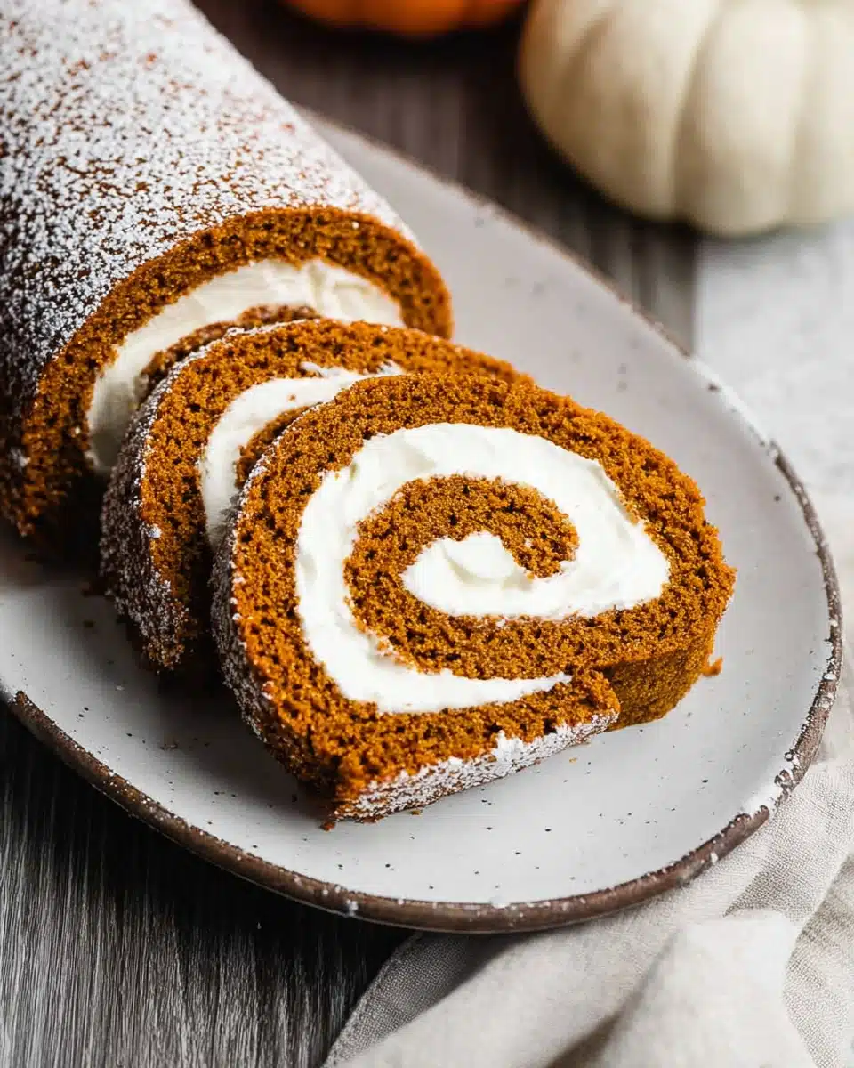 Fall Pumpkin Spice Roll Cake (Perfect Thanksgiving Dessert)