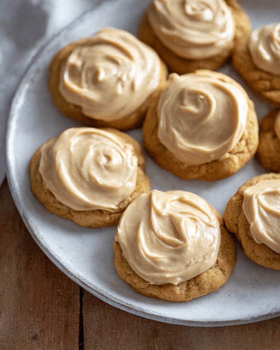 Pumpkin Cookies with Caramel Frosting | Best Cozy Thanksgiving Dessert