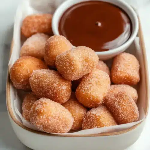 Sweet Air Fryer Churro Bites Recipe 8 Sweet Air Fryer Churro Bites Recipe with chocolate dip
