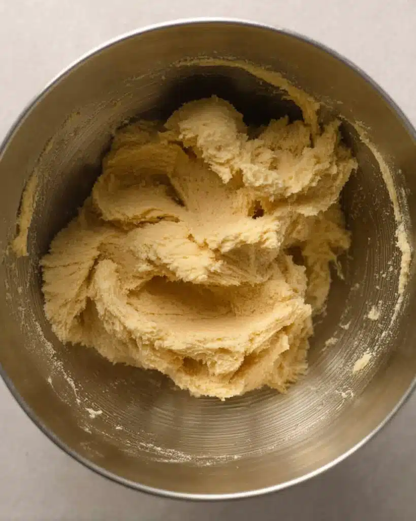 Creamed butter and sugar mixture for air fryer chocolate chip cookies