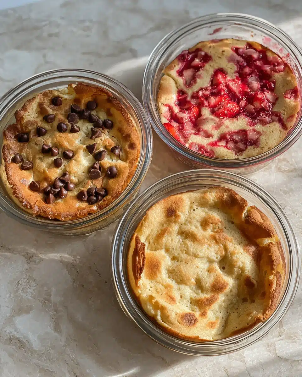 Baked Protein Pancake Bowls