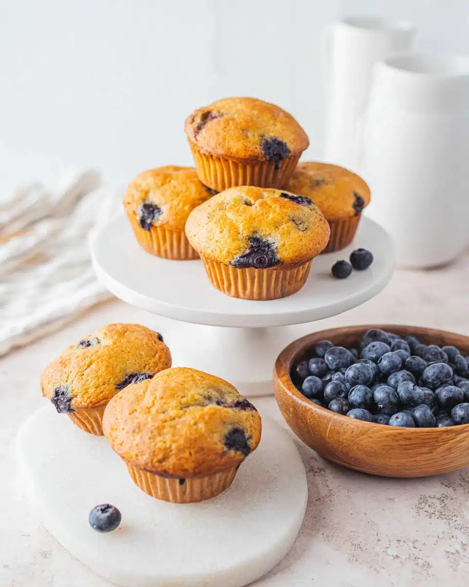 Blueberry Cottage Cheese Muffins