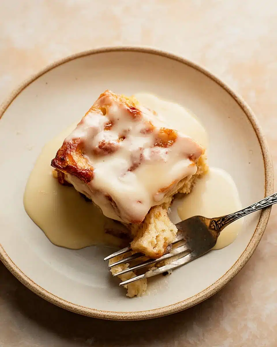 Bread Pudding with Vanilla Sauce