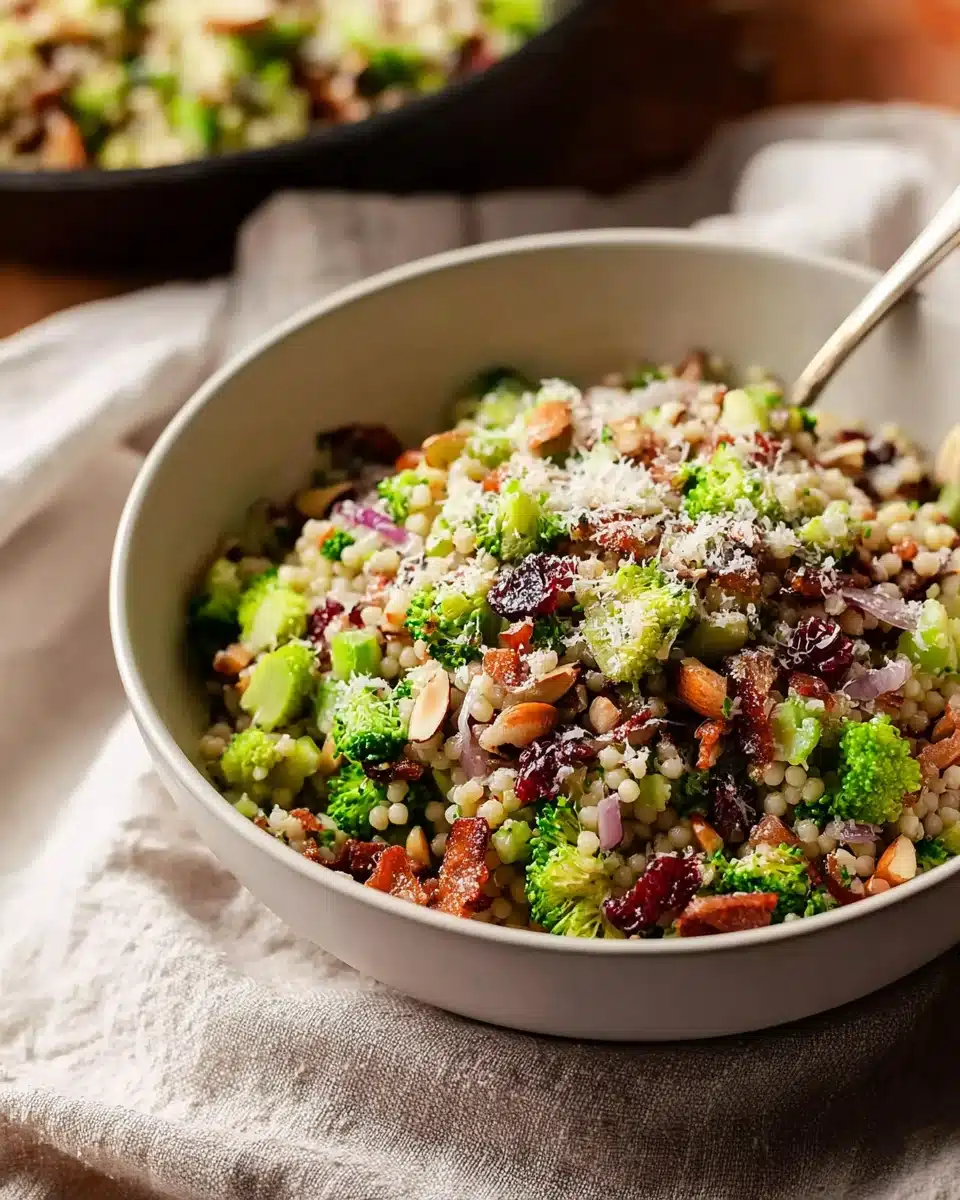 Broccoli Pearl Crunch Salad