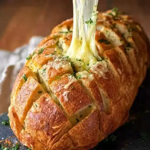 Cheese and Garlic Crack Bread (Pull Apart Bread) Recipe for Thanksgiving 5 Pull apart cheese and garlic crack bread with melted cheese and crispy crust