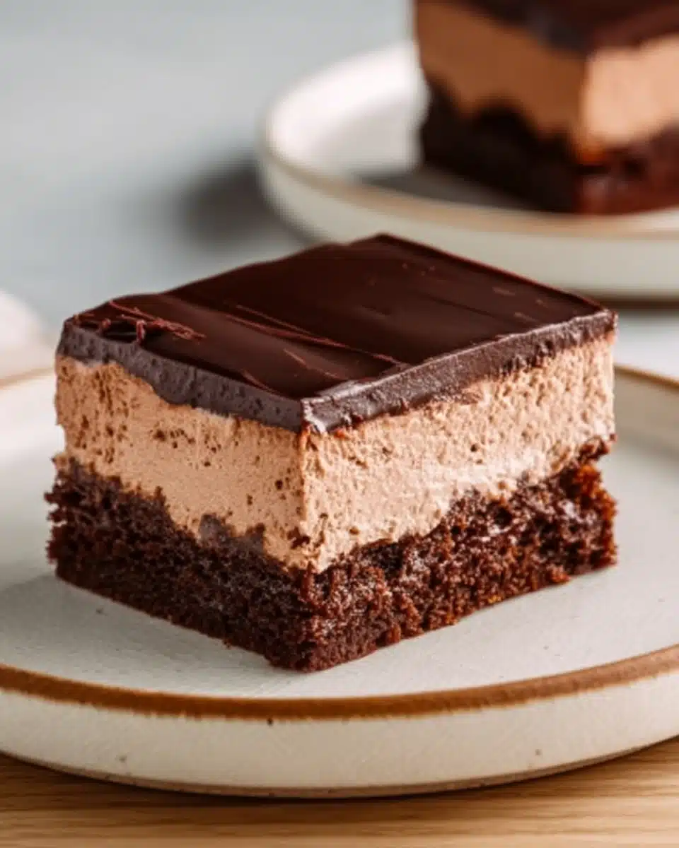 Chocolate Mousse Brownies: Decadent Layers of Fudge and Silk