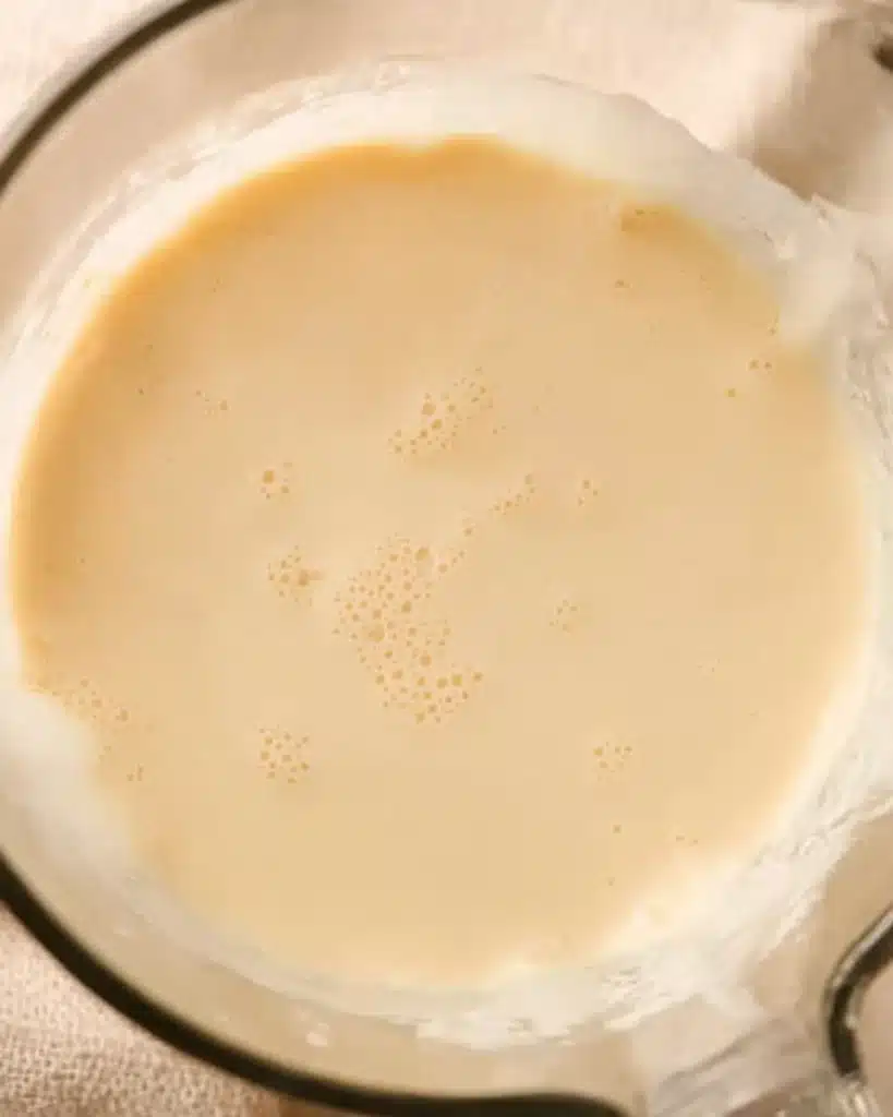 Crepes with Pancake Mix (Easy, Light & Delicious Breakfast Recipe) 3 Smooth crepe batter blended with pancake mix in glass blender