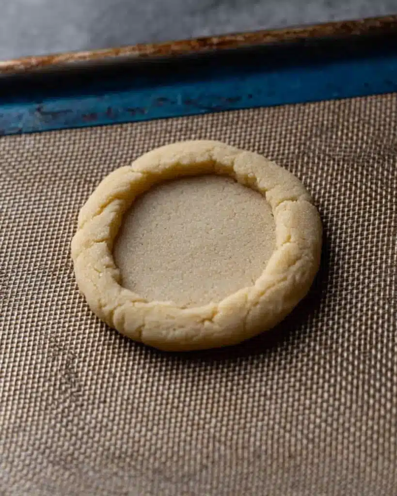 Crumbl Pecan Pie Cookie Recipe 3 Baked Crumbl pecan pie cookie base with soft center and golden edges