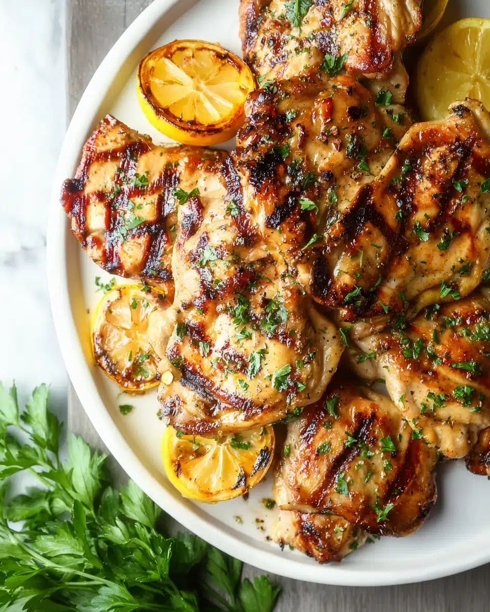 Lemon Garlic Chicken Thighs – Juicy, Zesty & Easy Weeknight Dinner