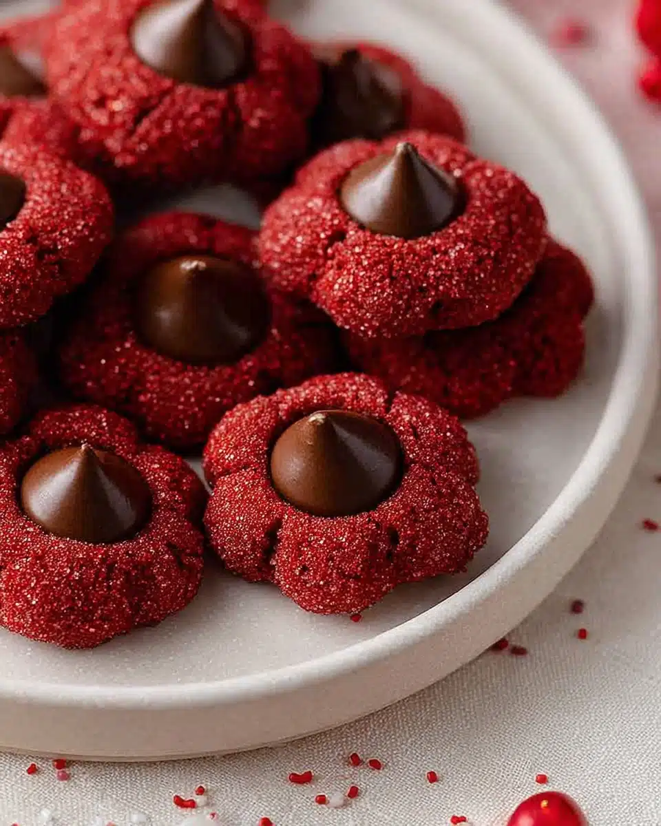 Red Velvet Blossoms Cookies – Soft, Sweet, and Perfectly Festive