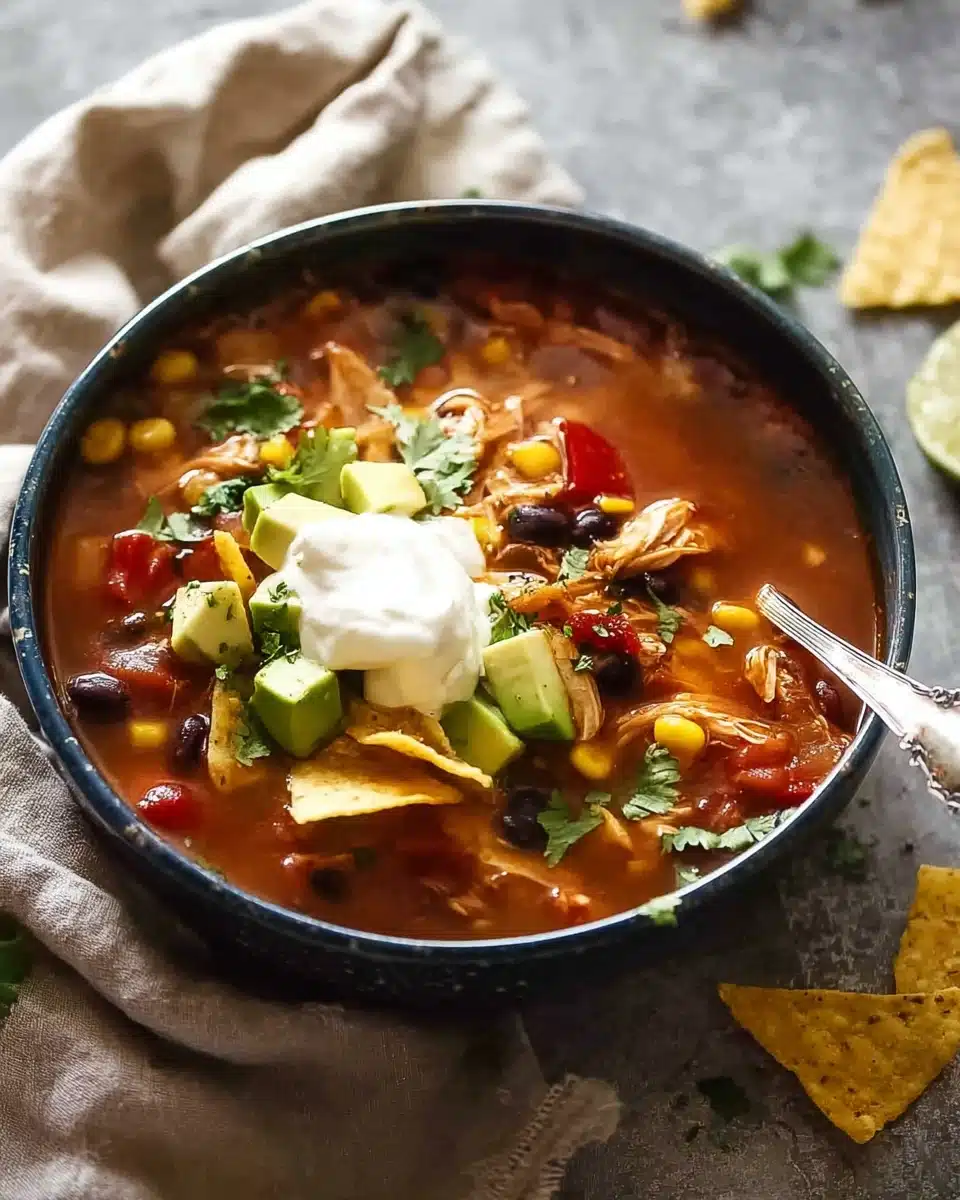 Slow Cooker Mexican Chicken Soup