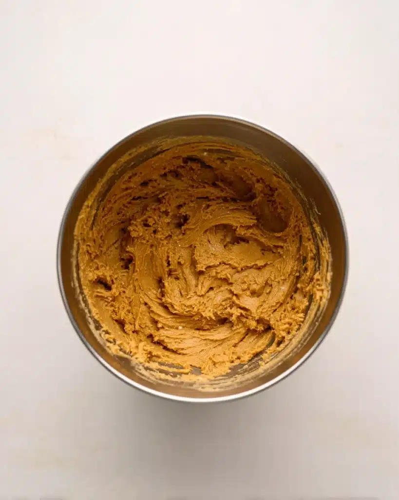 Soft Gingerbread Cookies 3 Soft gingerbread cookie dough in a stainless steel mixing bowl