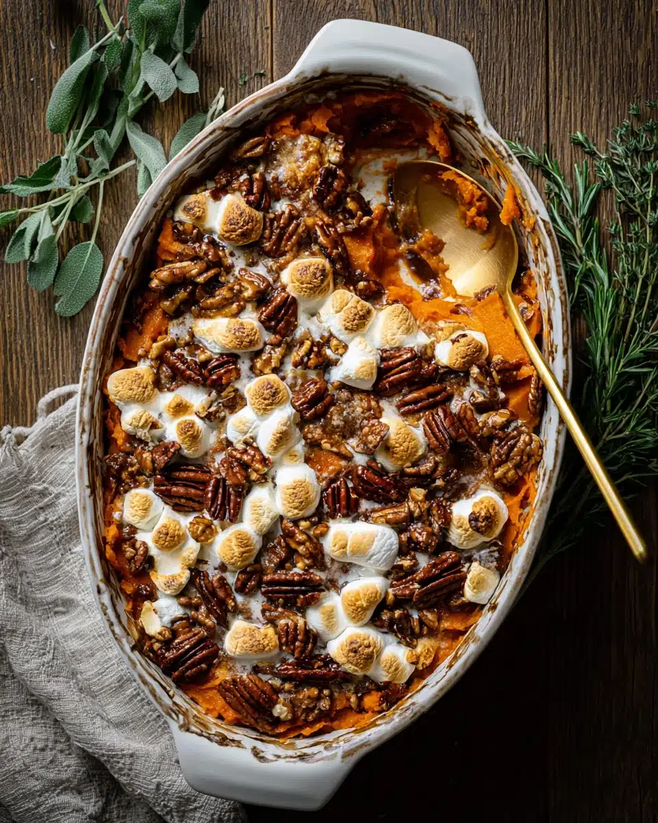 Southern Maple Sweet Potato Casserole