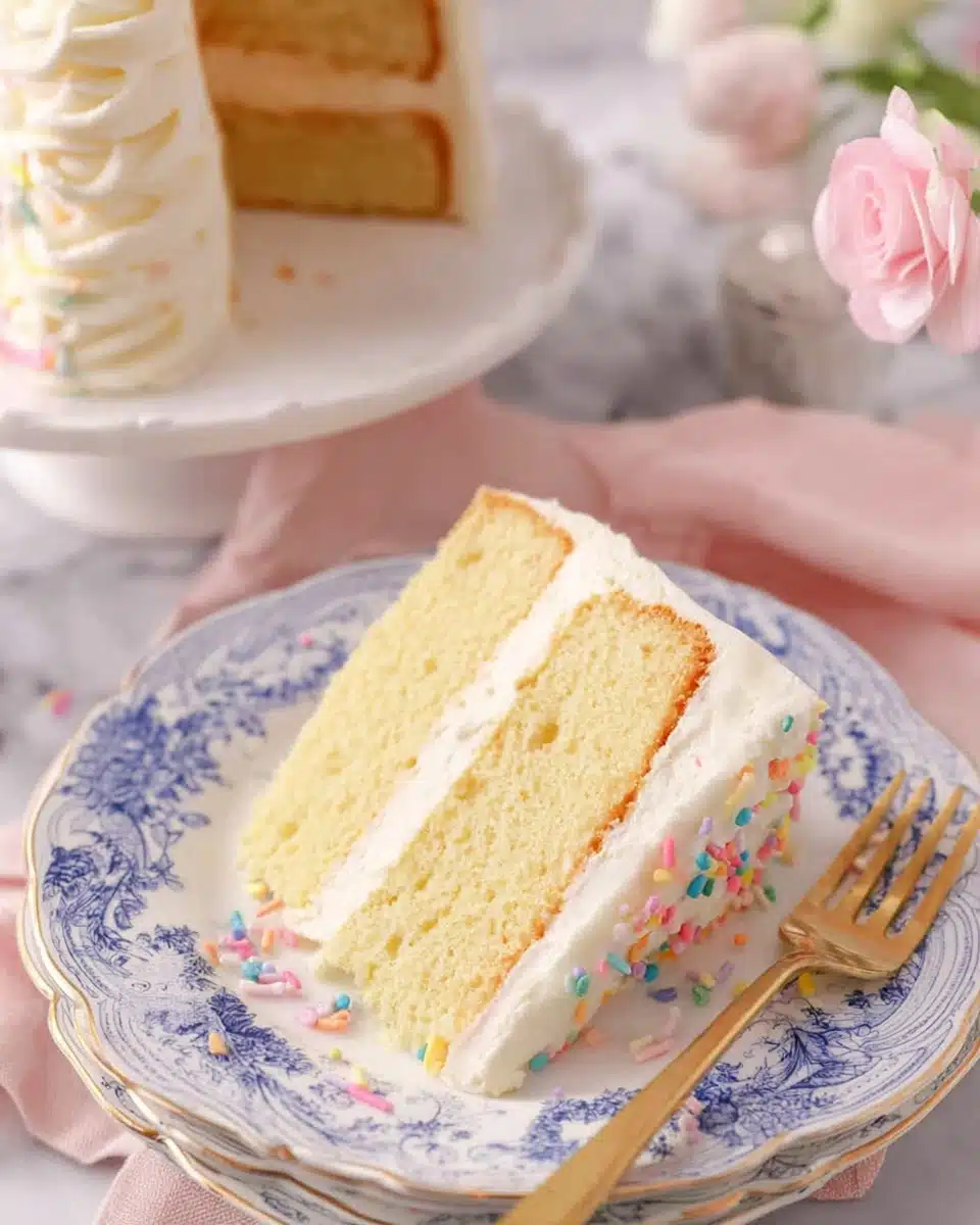 Vanilla Cake Recipe: Soft, Buttery, and Perfectly Sweet