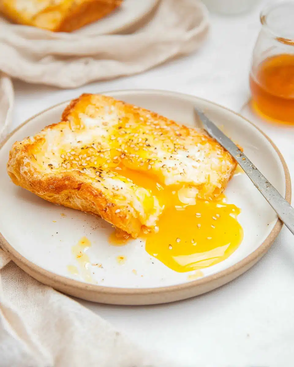 Air Fryer Egg And Cheese Toast
