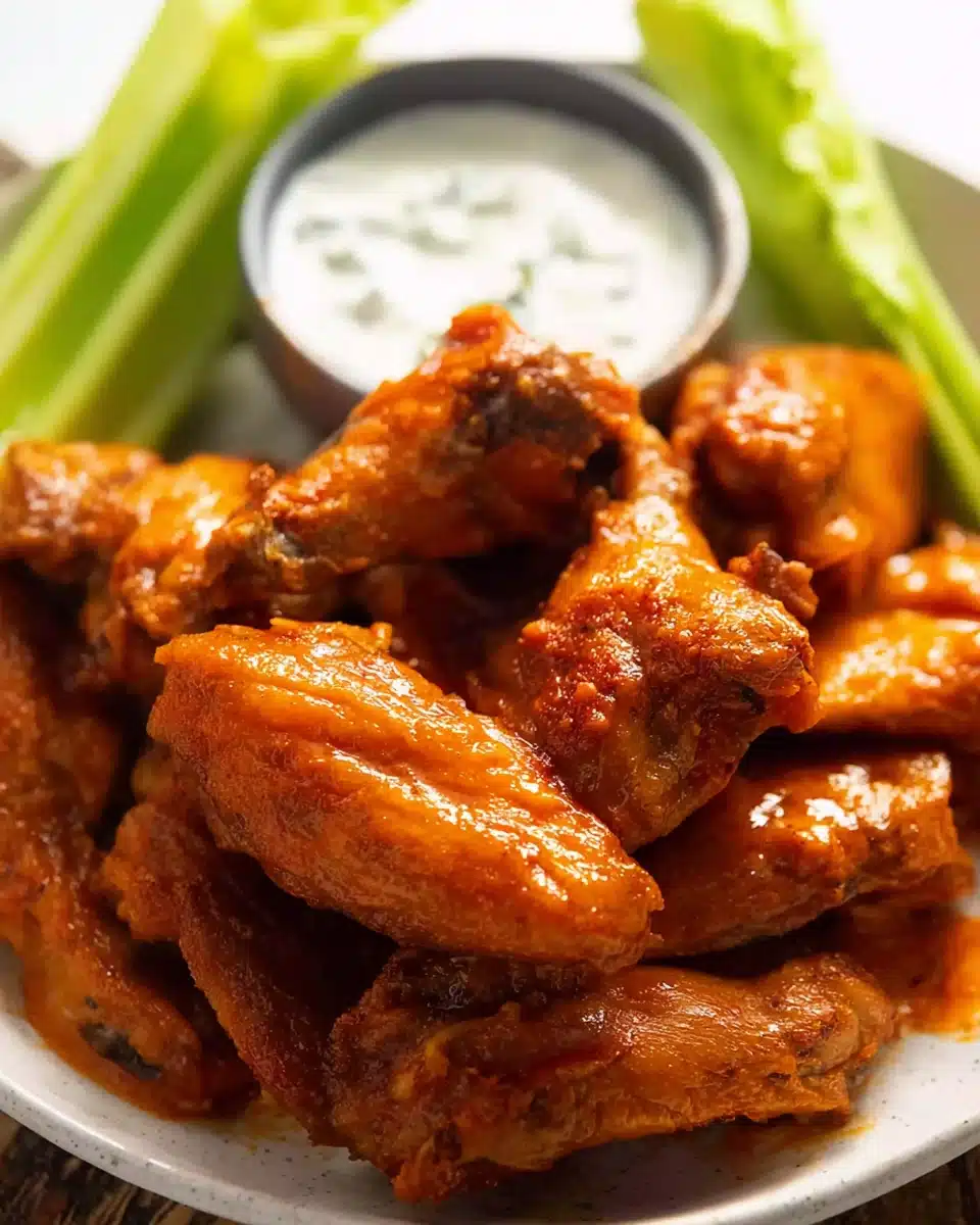 Baked Buffalo Wings (Ultra Crispy & Oven-Baked Perfection)