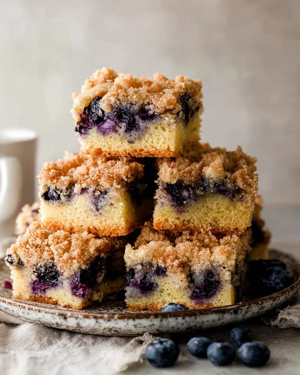 Blueberry Coffee Cake – Moist, Buttery, and Bursting with Blueberries