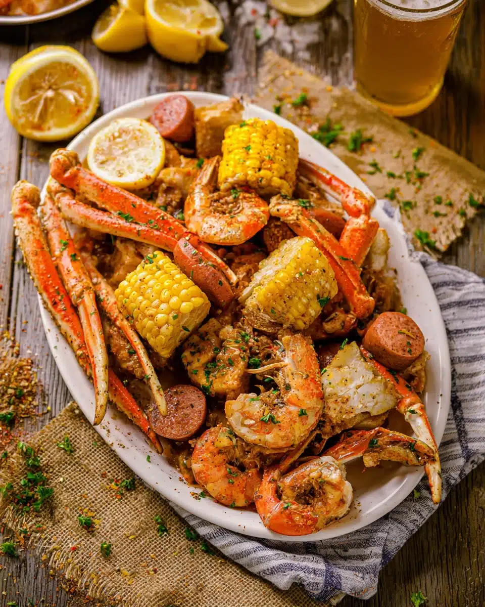Cajun Seafood Boil with Garlic Butter Sauce