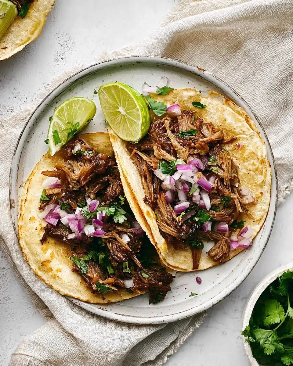 Slow Cooker Carnitas Tacos (Juicy, Crispy, and Easy)