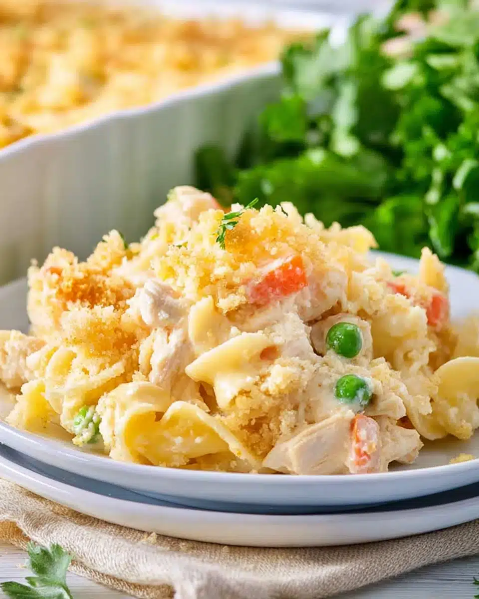 Chicken Noodle Casserole – Easy, Creamy, and Comforting Family Dinner