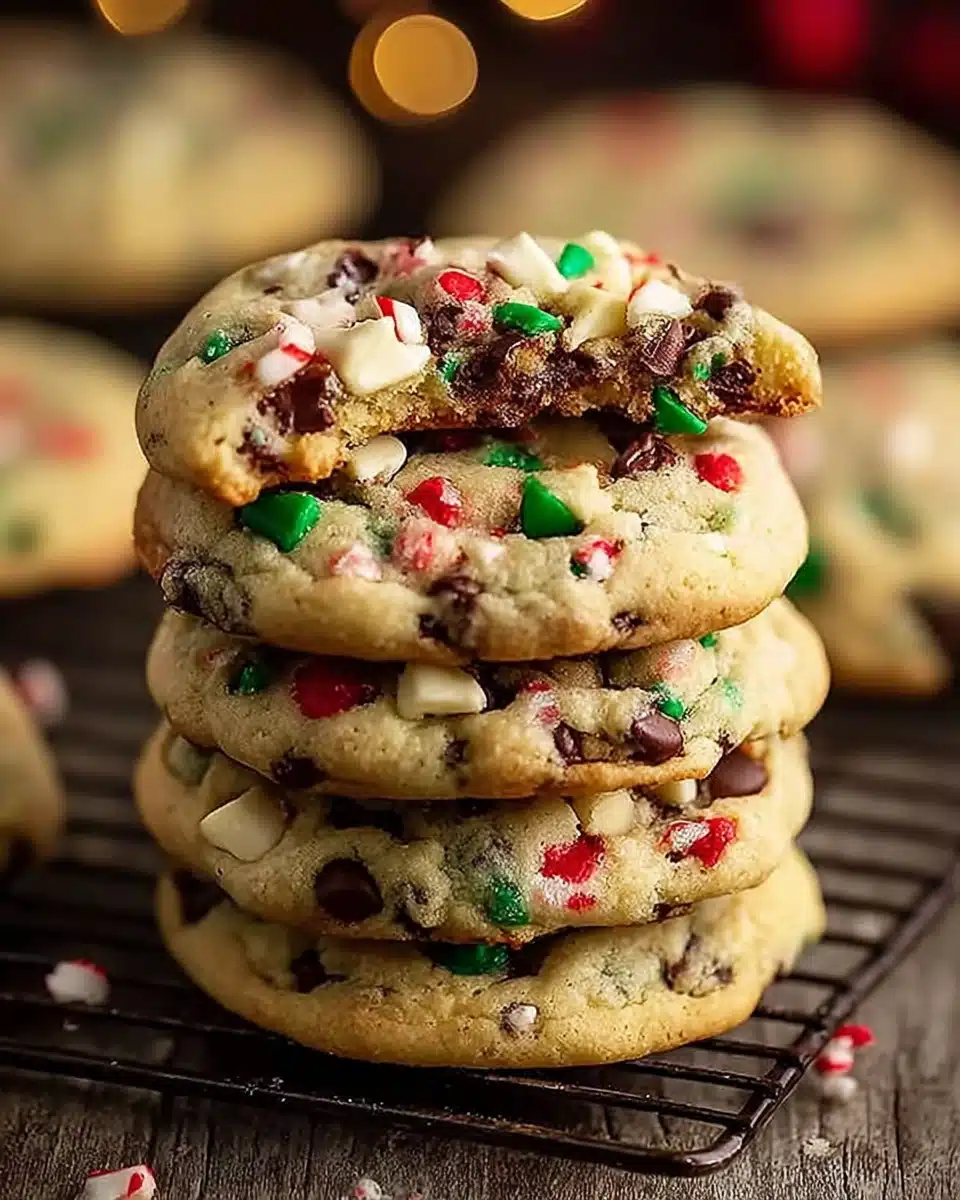 Cookies Ready in 30 Minutes – Peppermint Chocolate Chip Christmas Cookies