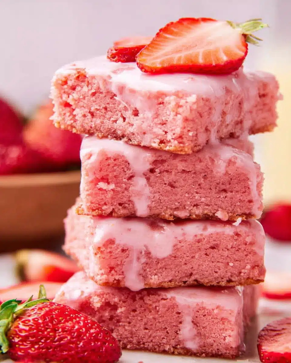 Easy Strawberry Brownies