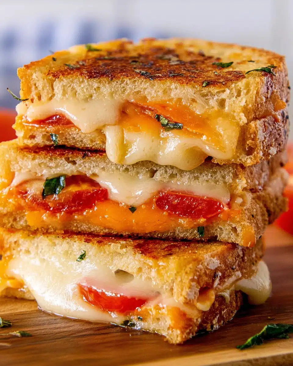 Garlic Bread Grilled Cheese