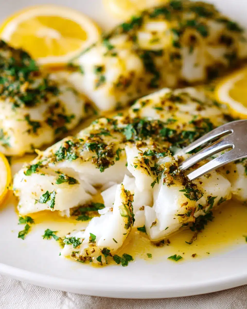 Garlic Herb Baked Cod