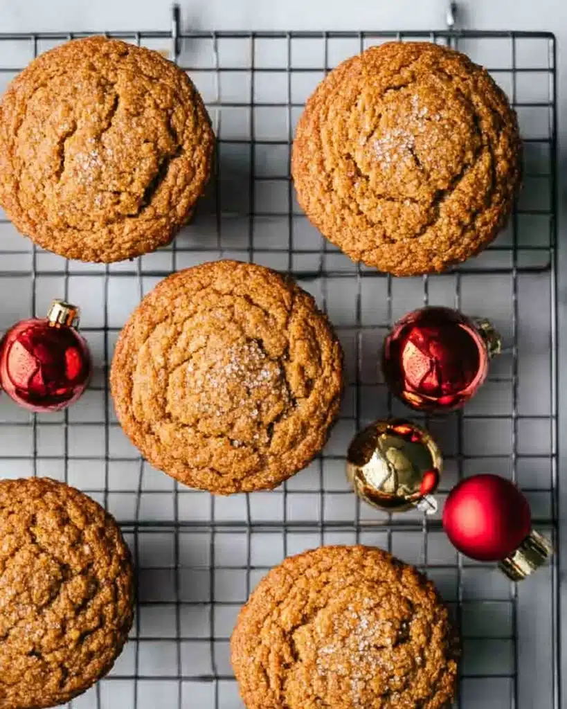 Gingerbread Muffins 5 Freshly baked gingerbread muffins cooling on wire rack