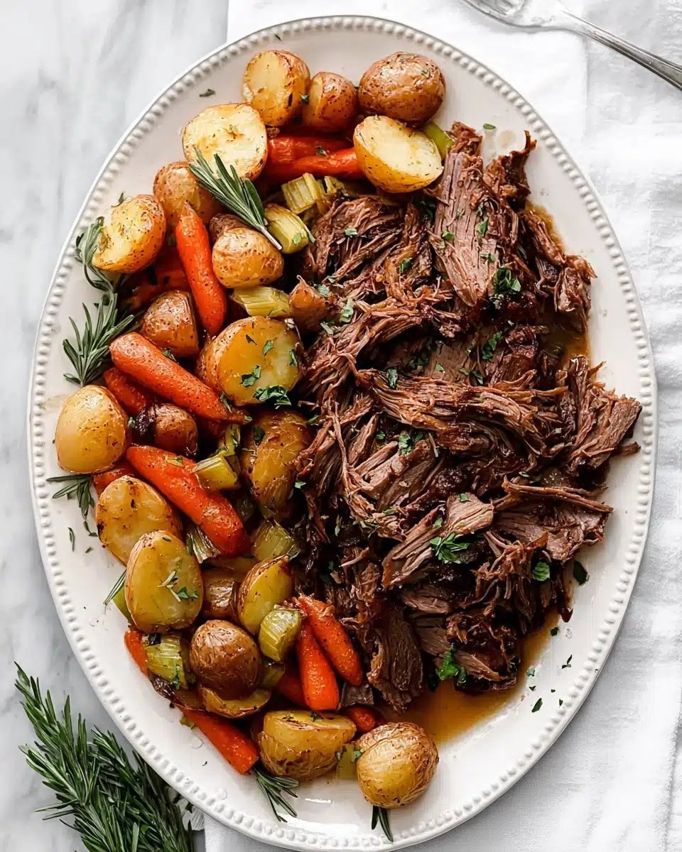 Slow Cooker Pot Roast (Tender, Flavorful & Easy)