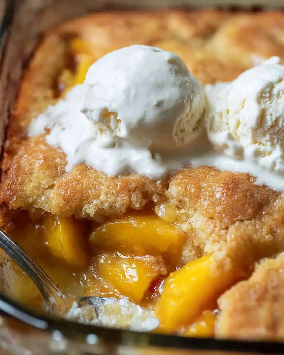 Sourdough Peach Cobbler (Perfect Christmas Dessert Recipe)