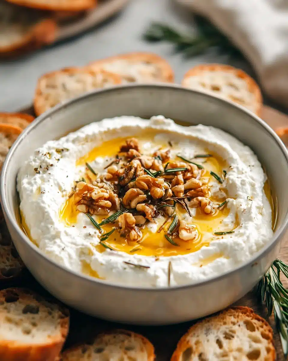 Spicy Ricotta Dip with Hot Honey