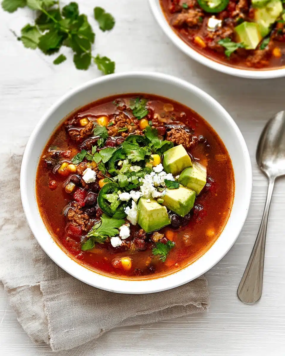 Hearty Taco Soup Recipe (Easy, Flavorful, and Ready in 30 Minutes)
