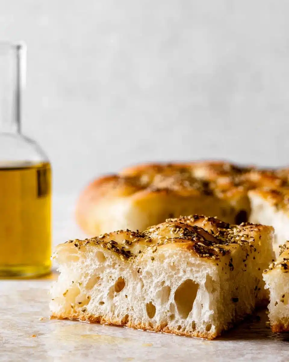 Easy No-Knead Za’atar Focaccia Bread (Appetizer Recipes)