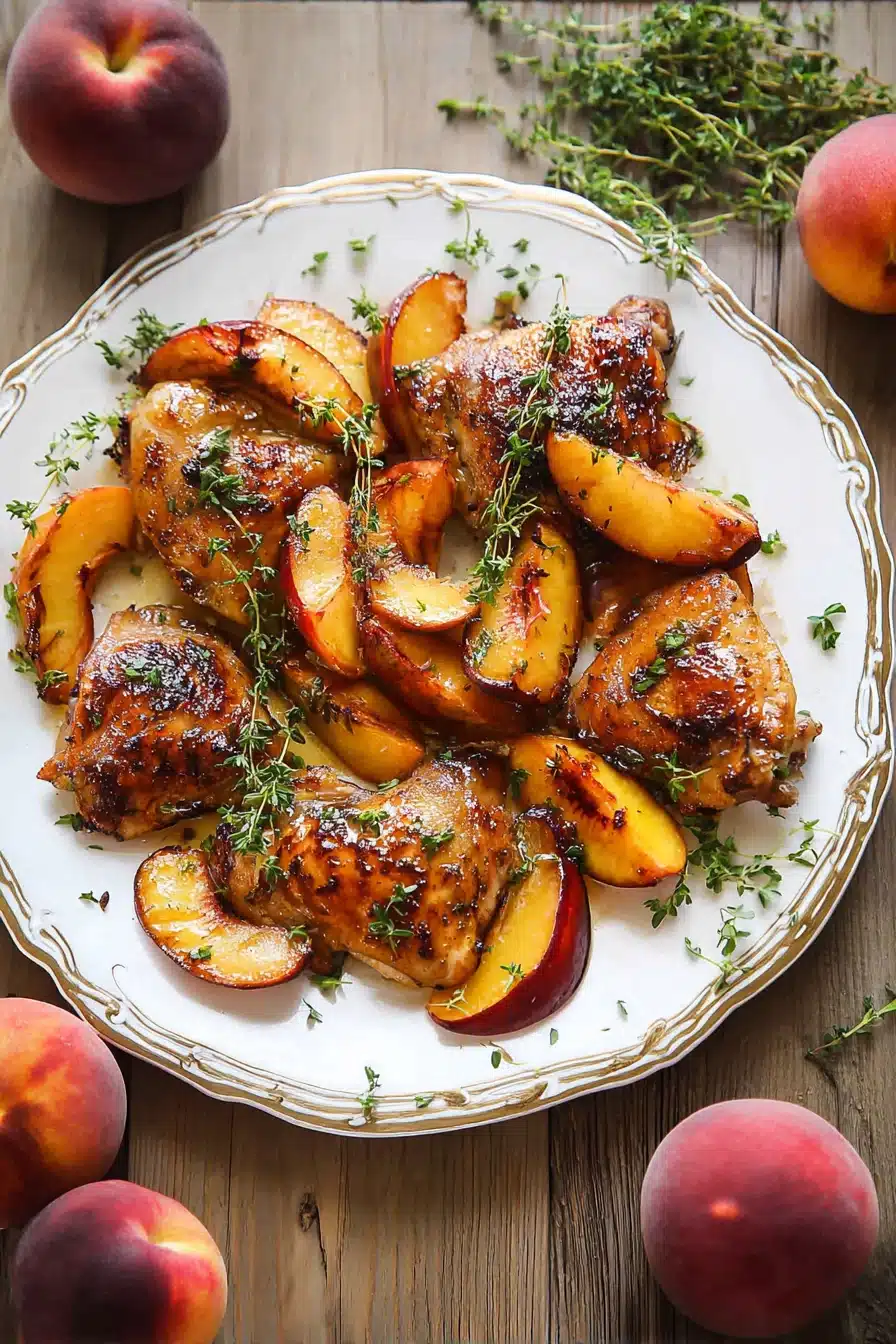 Chicken with Peaches