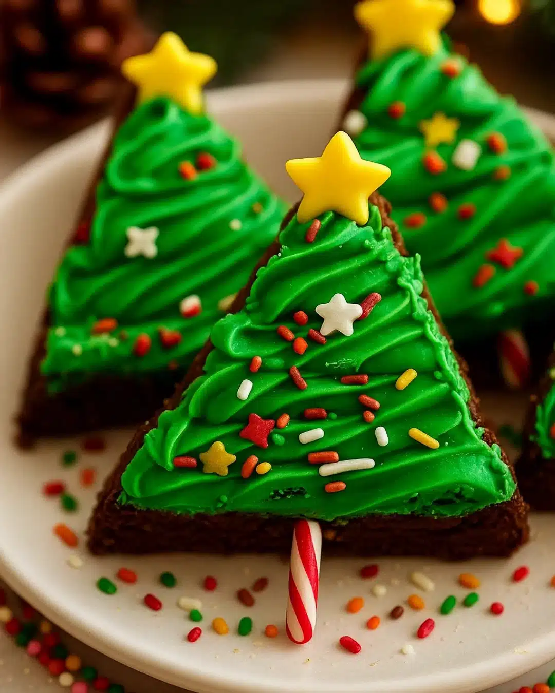 Christmas Tree Brownies