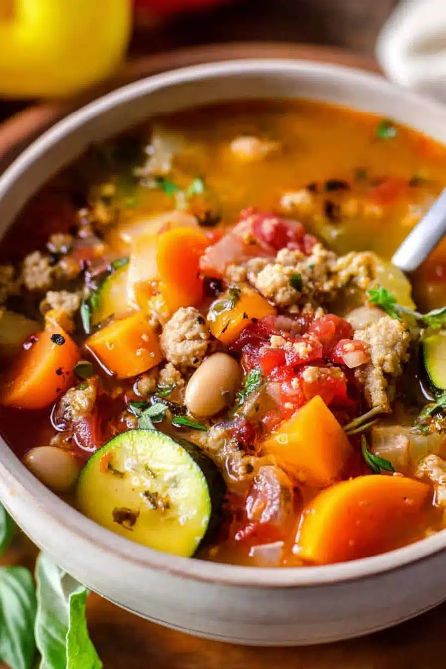 Ground Turkey Vegetable Soup