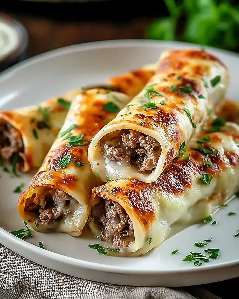 Keto Philly Cheesesteak Roll Ups