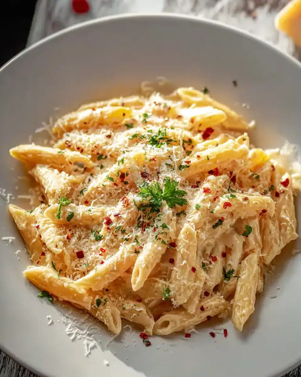 One Pot Creamy Garlic Pasta (Ready in 20 Minutes!)