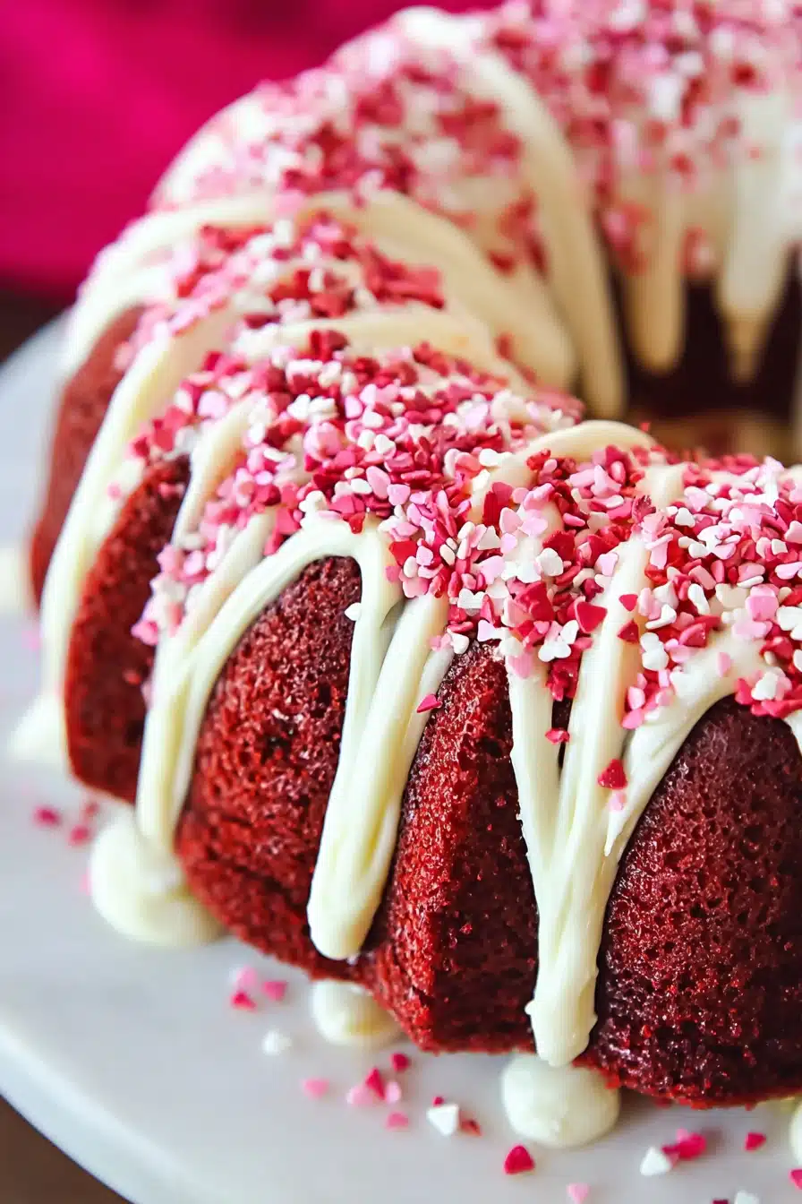 Red Velvet Cream Cheese Bundt Cake (Valentine’s Day Recipe)