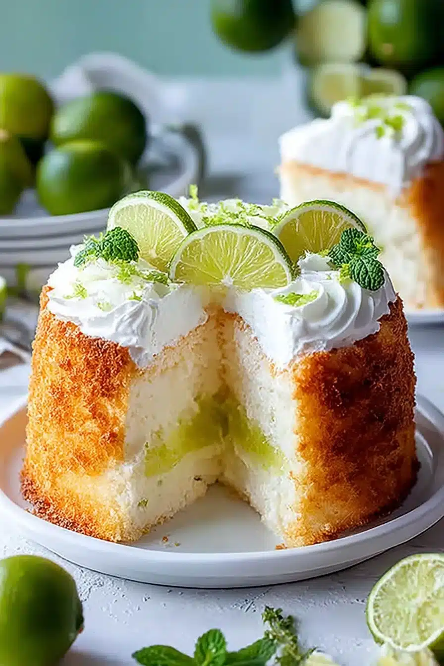 Best Key Lime Angel Food Cake