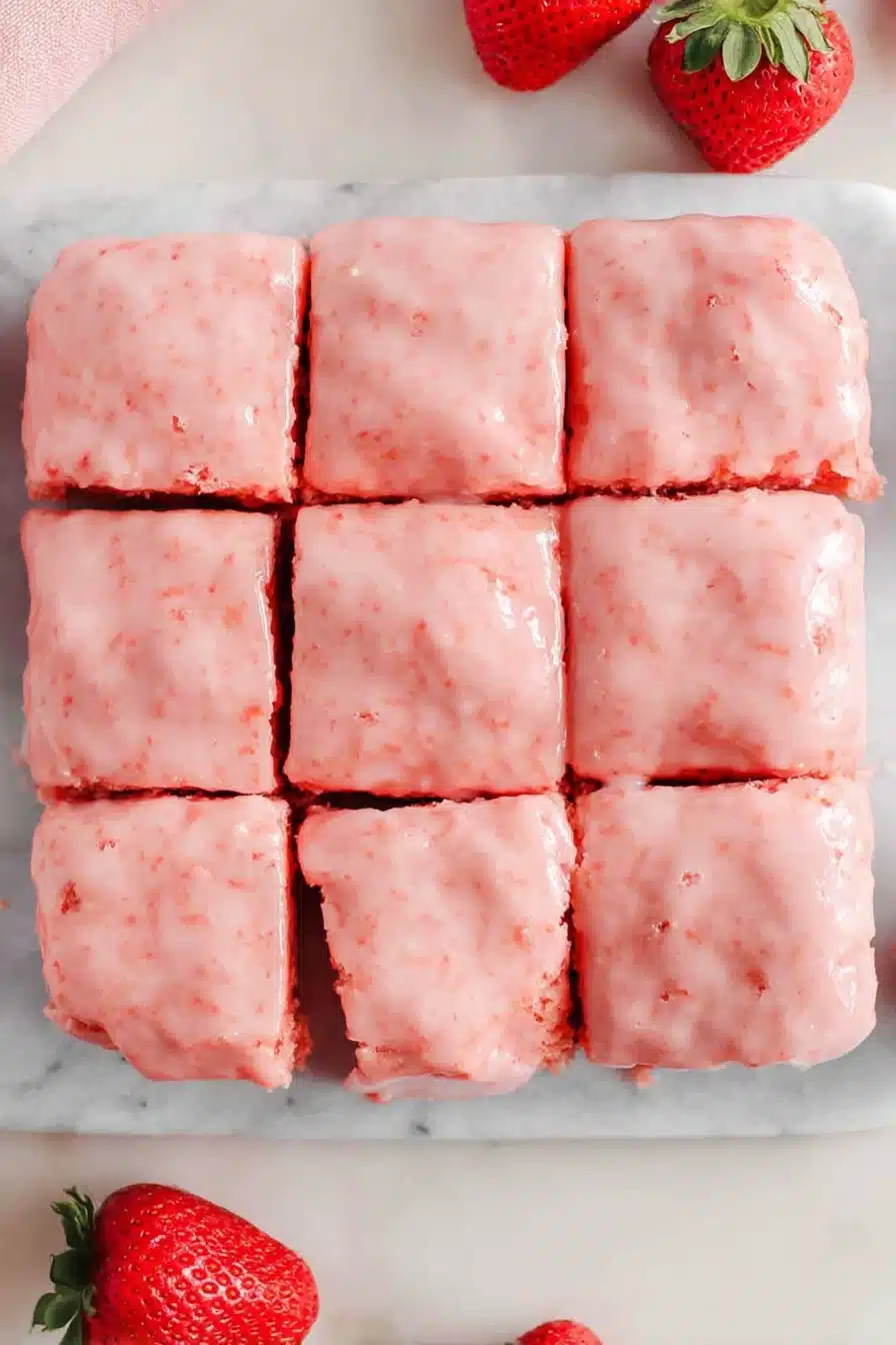 Strawberry Brownies Recipe (Easy Valentine’s Day Dessert)