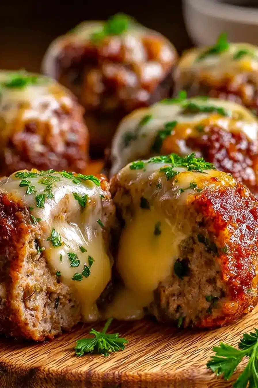 Cheesy Stuffed Meatloaf Bites – Quick, Juicy, and Family-Approved