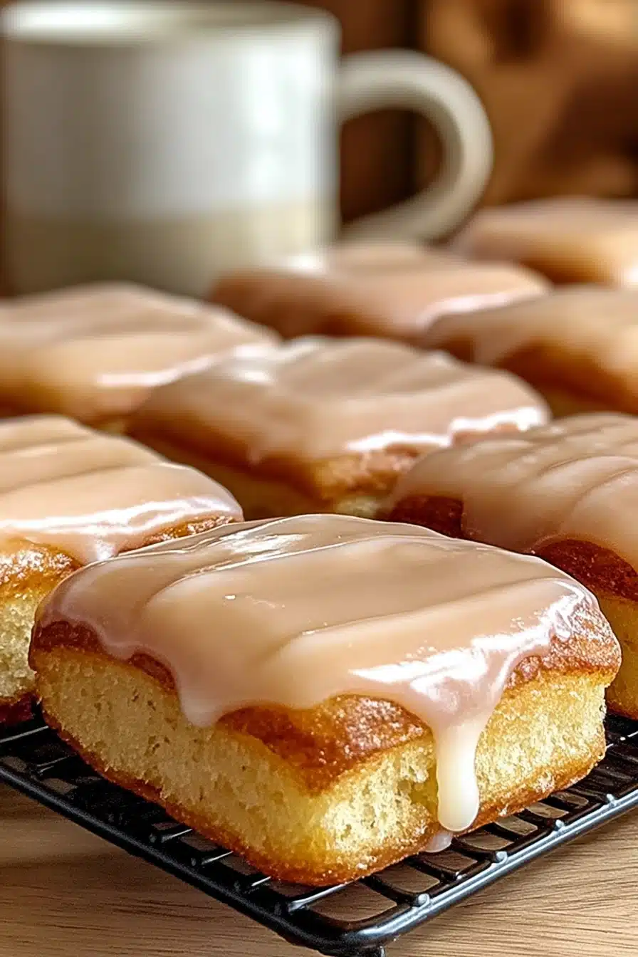 Soft Baked Maple Donut Bars