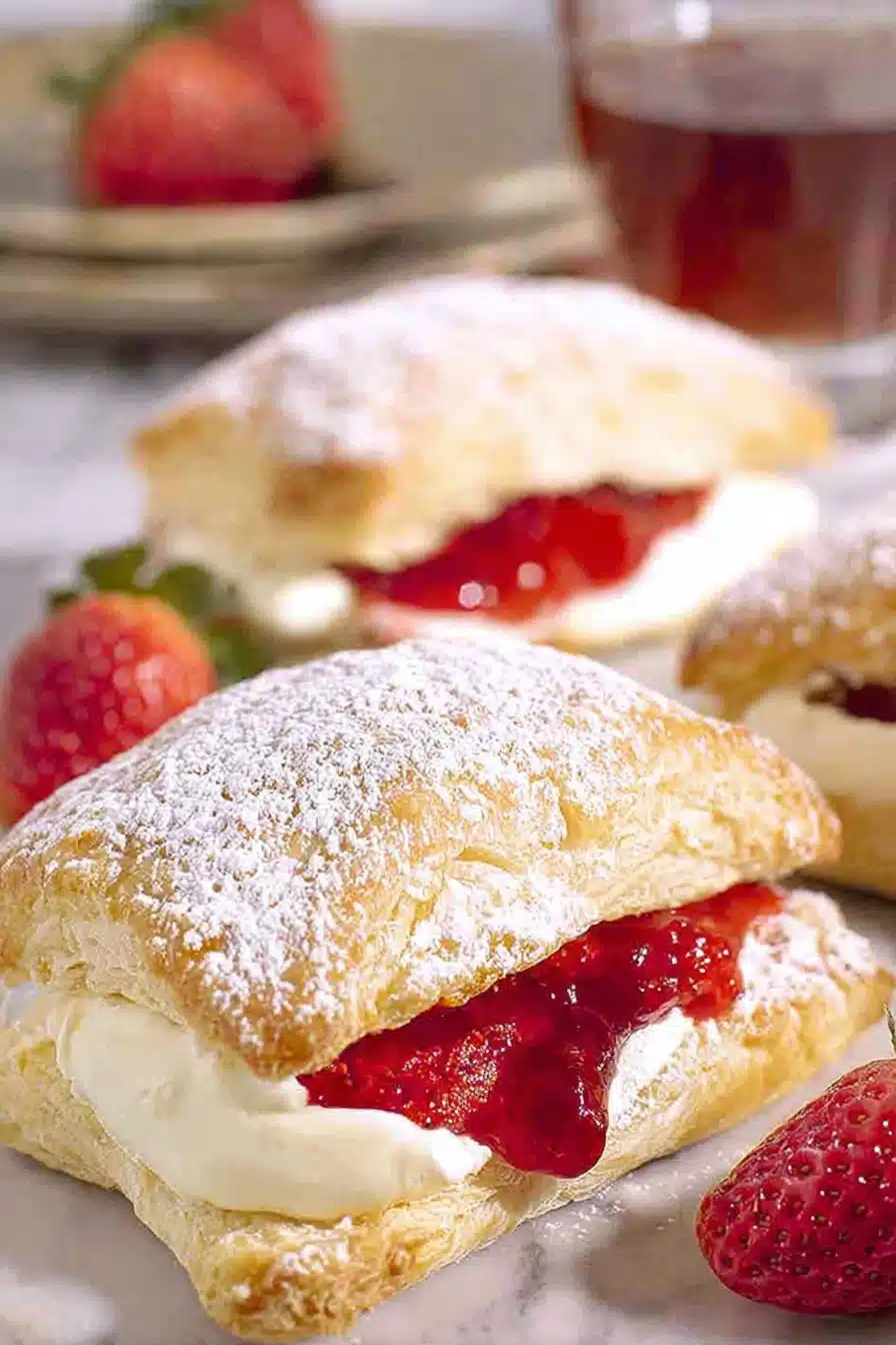 Strawberry Cheesecake Puffs