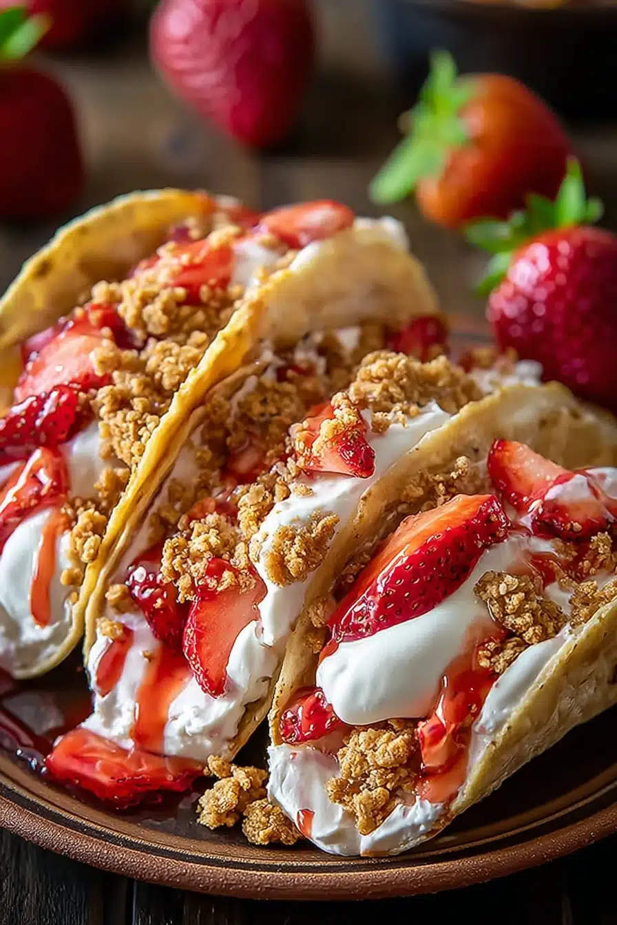 Strawberry Cheesecake Tacos: A Sweet Breakfast Twist