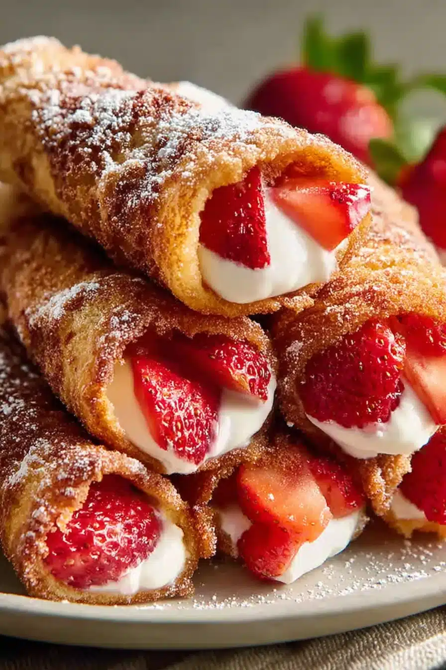 Strawberry French Toast Roll-Ups Recipe